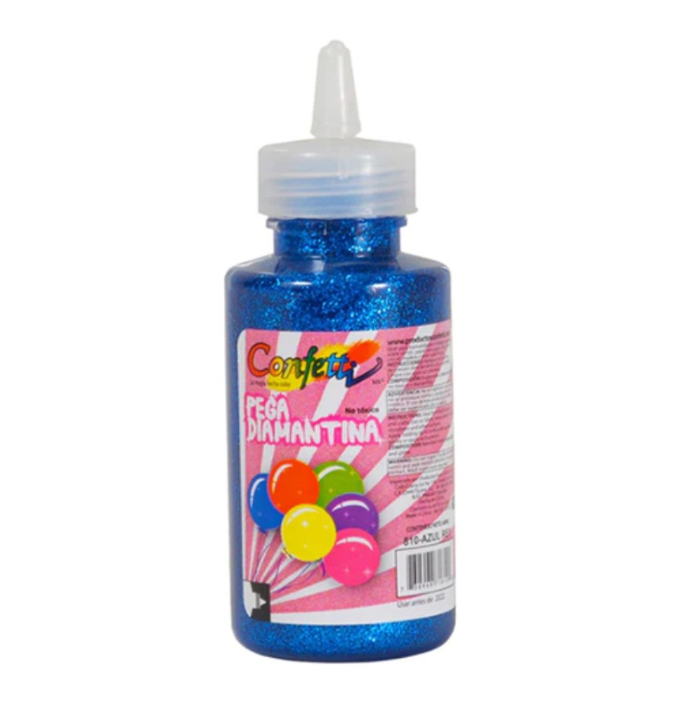 PEGAMENTO CDIAM. 60ML. CONFETTI AZUL REY E12 C288