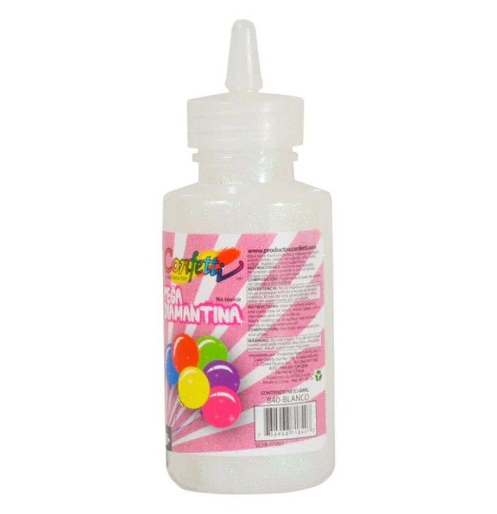 PEGAMENTO CDIAM. 60ML. CONFETTI BLANCO E12 C288