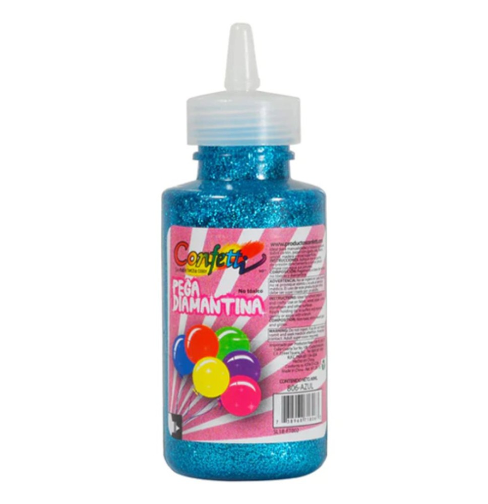 PEGAMENTO CDIAM. 60ML. CONFETTI AZUL CIELO E12 C288