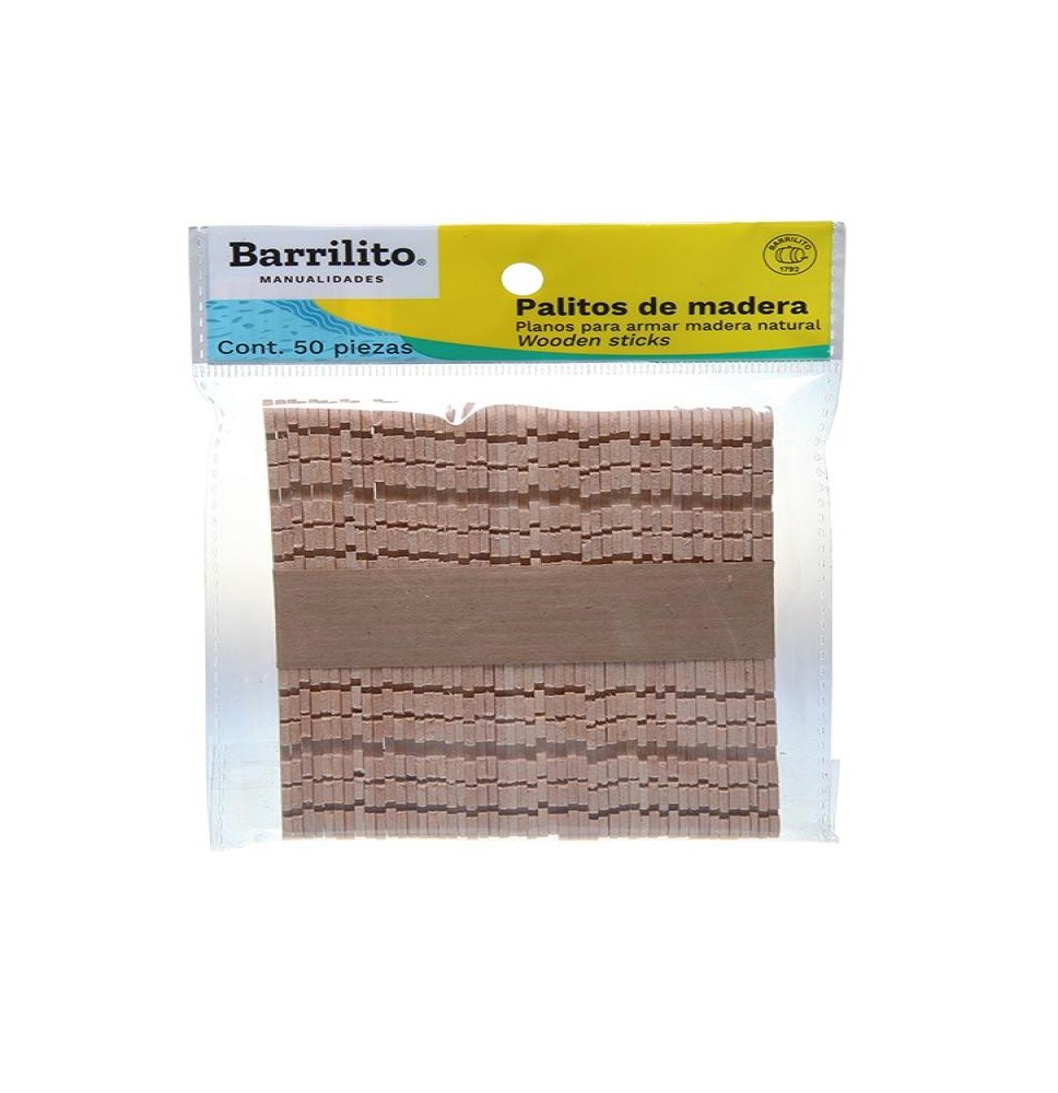 PALITOS ARM. MAD. NAT. 10X115MM W600 BOL. C50 PZ. 2472