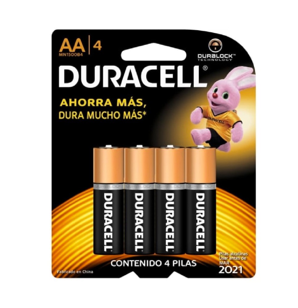 PILA ALCALINA AA DURACEL MN-1500 BL.C4 E.14 C.56