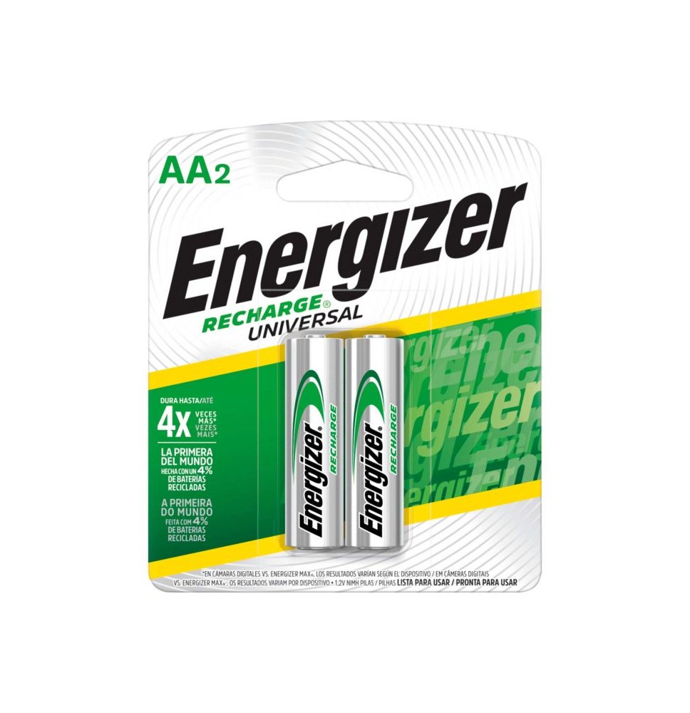 PILA RECARGABLE AA ENERGIZER BL.C2 PZ. E.6 C.36