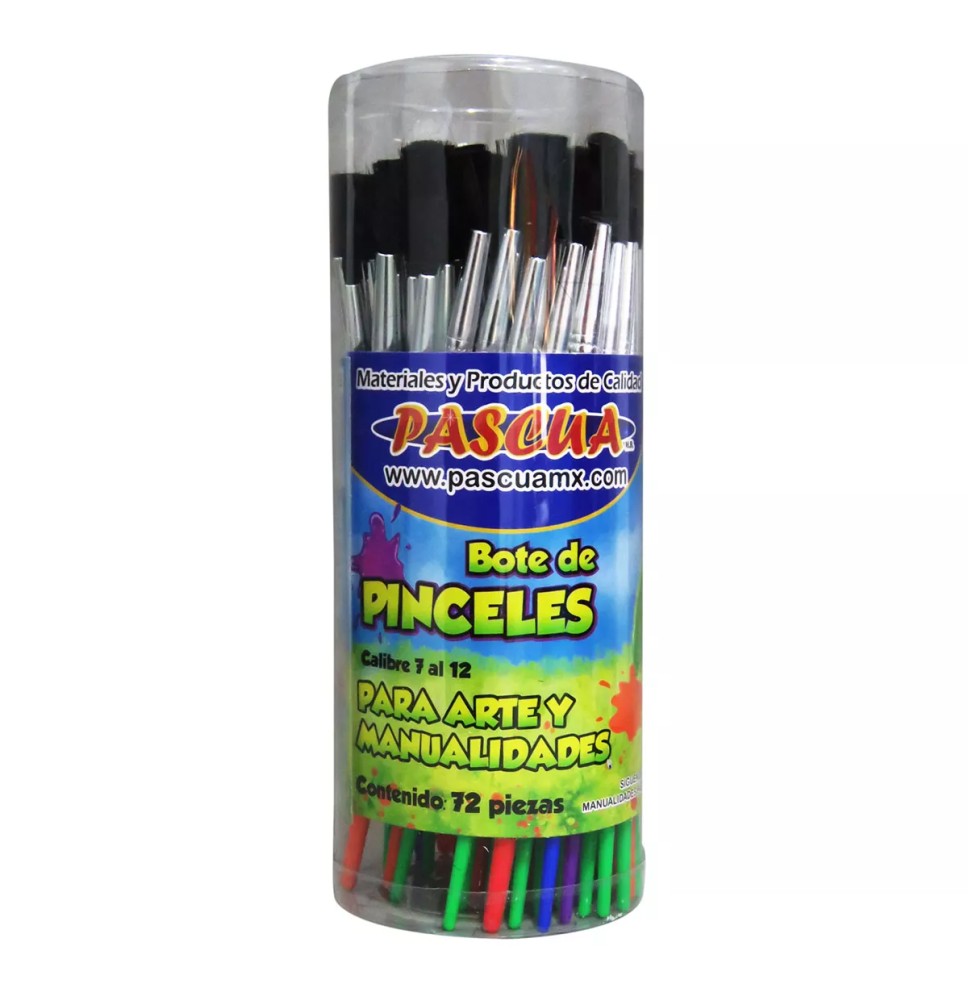 PINCEL ESCOLAR CAL. 7-12 PASCUA BOTE C72 E.12 C.48
