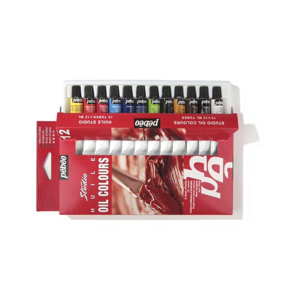 PINTURA OLEO 12ML. EST. C12 TUBOS PEBEO E.12 C.48