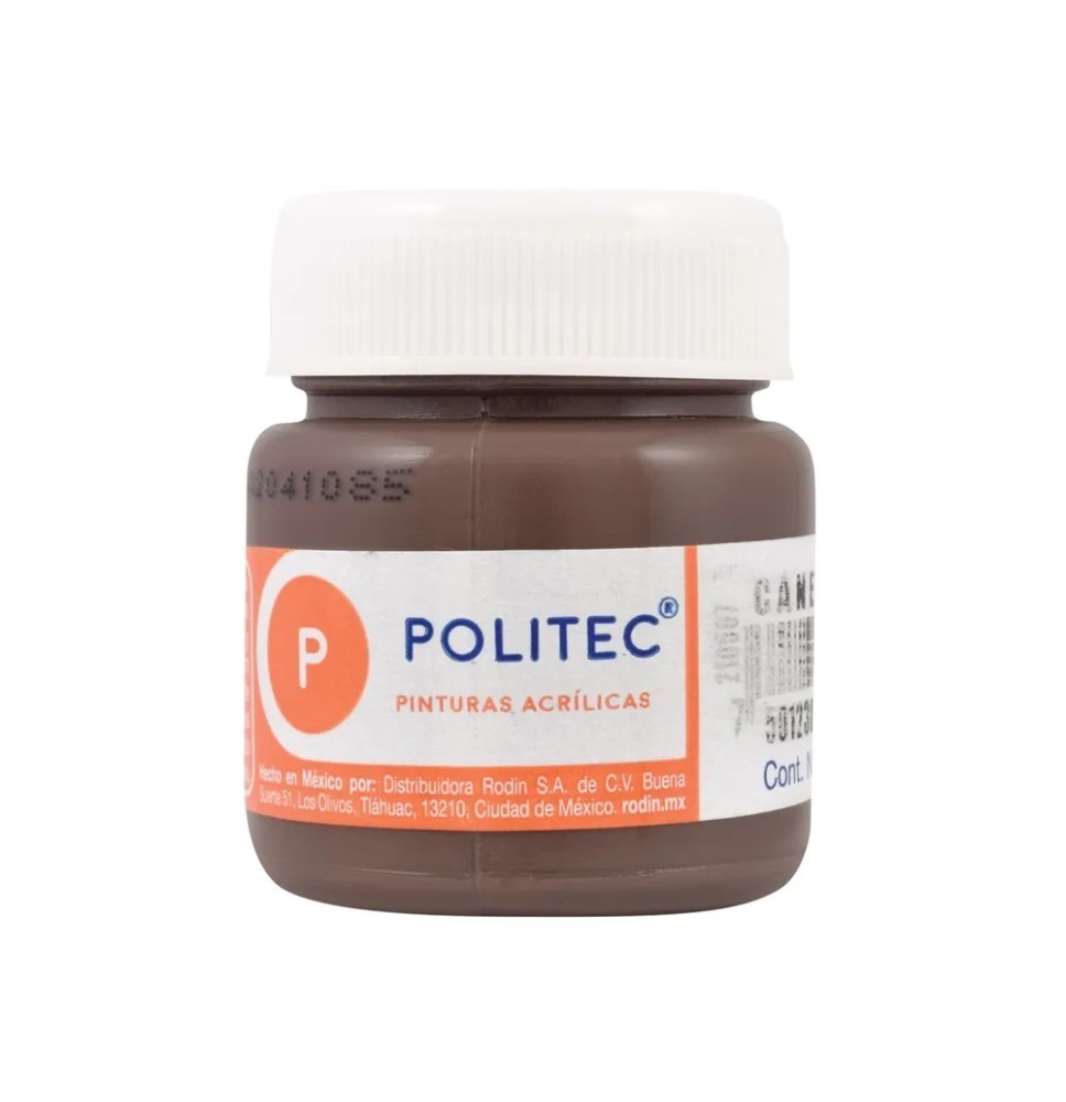 PINTURA ACRILICA POLITEC 30ML. CANELA 339 E.15 C.90