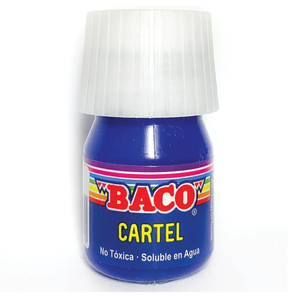 PINTURA CARTEL BACO 65-A 20ML AZUL COBALTO E.10 C.200