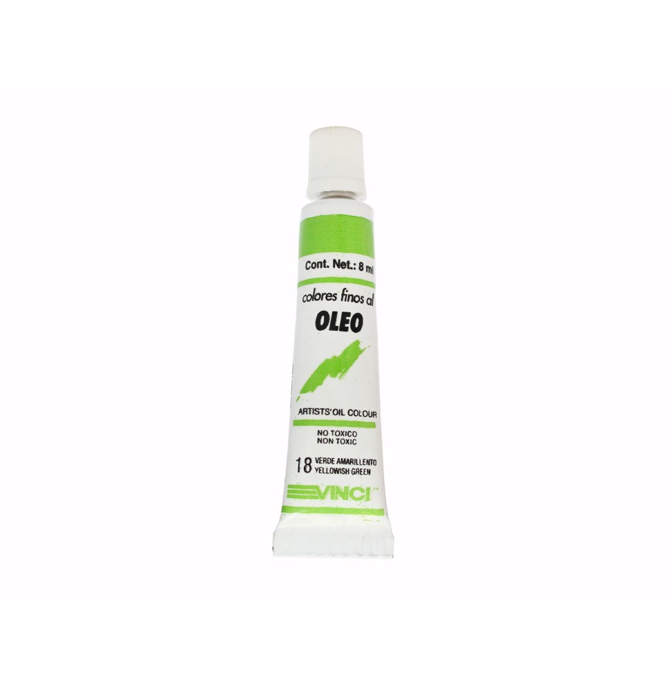 PINTURA OLEO 18 VINCI TUBO 8ML.VDE.AMARILLENTO E4 C60