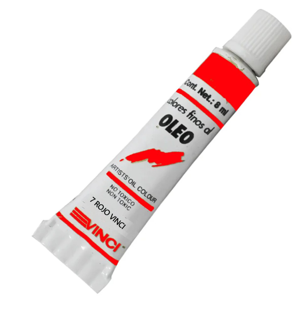 PINTURA OLEO 7 VINCI TUBO.8ML.ROJO E4 C60