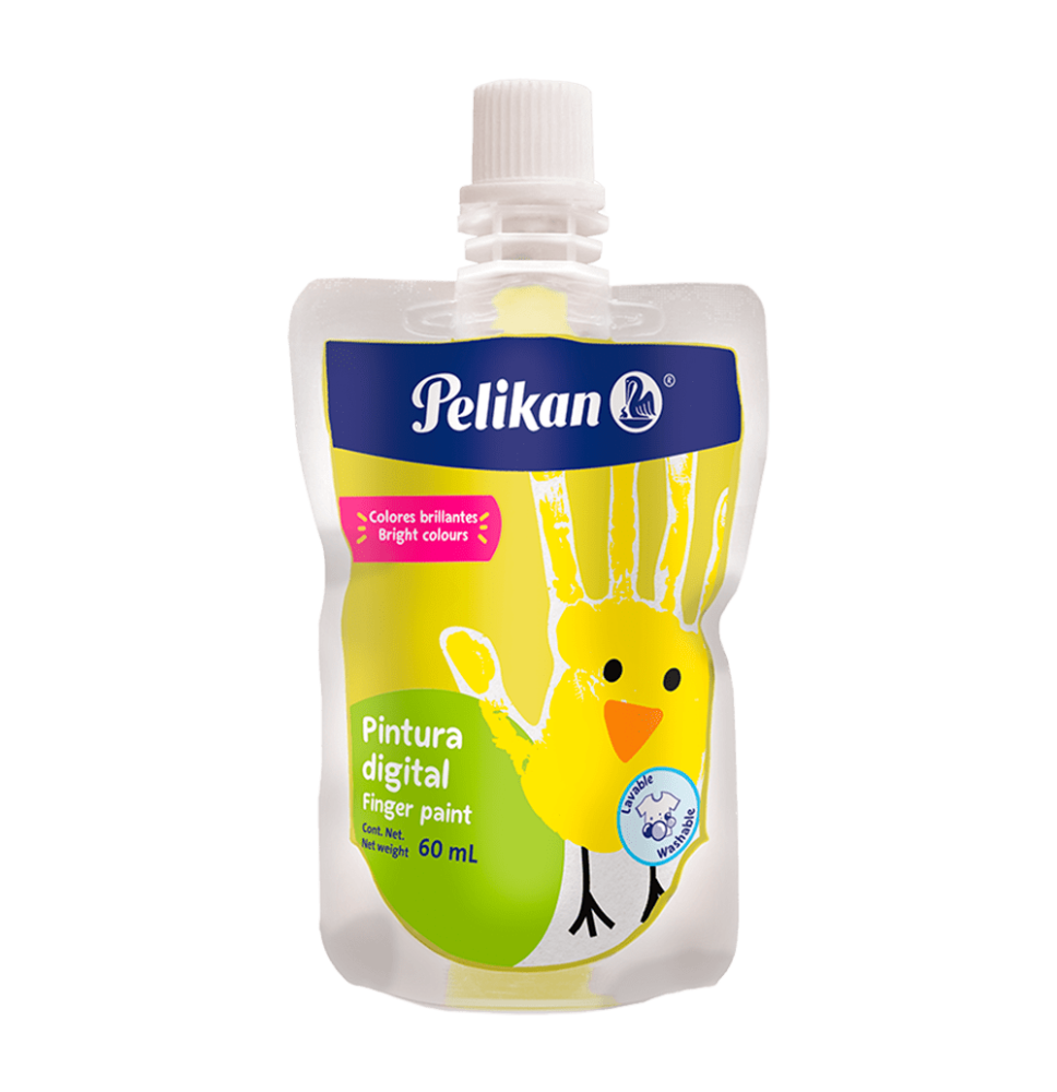 PINTURA DIGITAL PELIKAN 60ML. AMARILLO C60