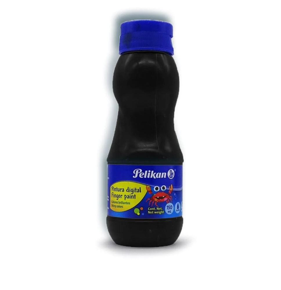 PINTURA DIGITAL PELIKAN 150ML. NEGRO C.12