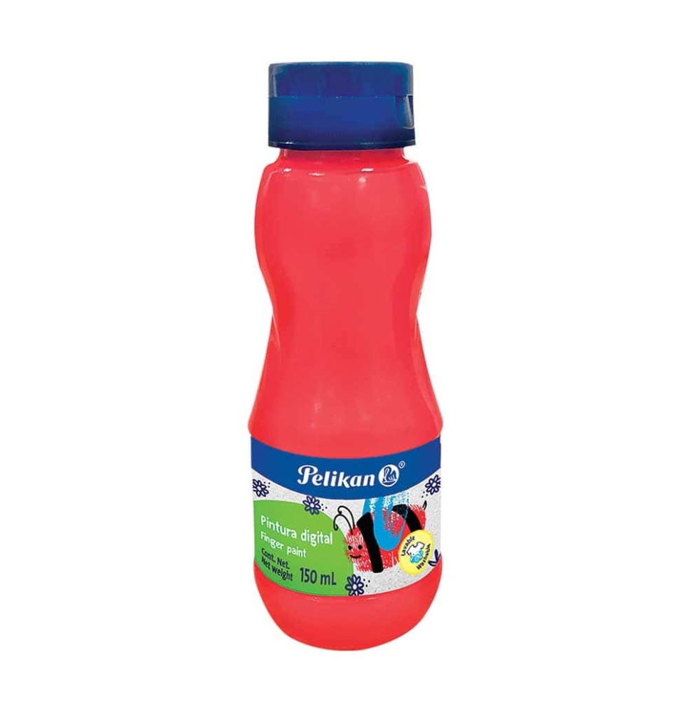PINTURA DIGITAL PELIKAN 150ML. ROJO C.12