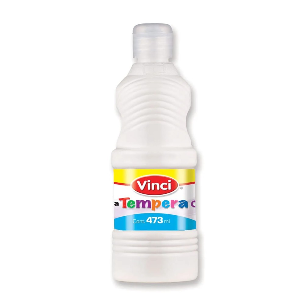 PINTURA TEMPERA VINCI 473ML. BLANCA C.12
