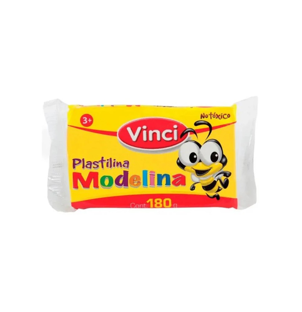 PLASTILINA MODELINA VINCI 180G. BLANCO E.5 C.100