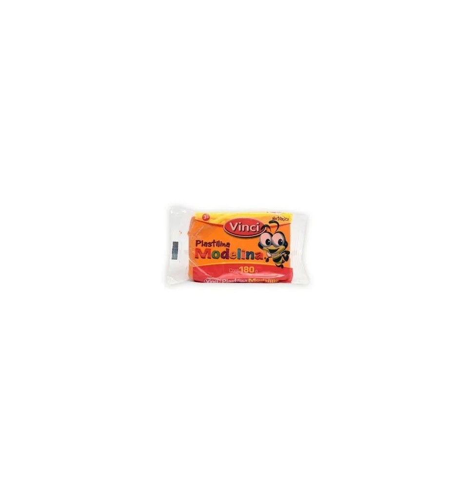 PLASTILINA MODELINA VINCI 180G. NARANJA E.5 C.100
