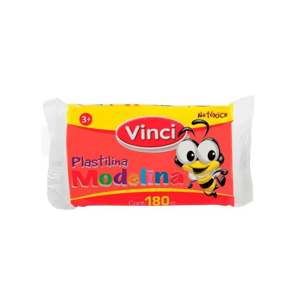 PLASTILINA MODELINA VINCI 180G. ROJO E.5 C.100