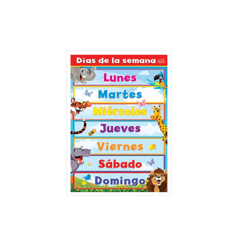 POSTER DID. 70X50CM. DIAS DE LA SEMANA GRANMARK E.6