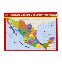 MINIPOSTER DID. 25X35CM. MAPA MEXICO GRANM. E.12 C.1200