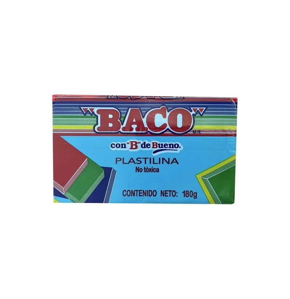 PLASTILINA BACO 180G. AZUL CLARO C.100