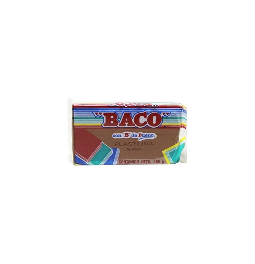 PLASTILINA BACO 180G. CAFE C.100