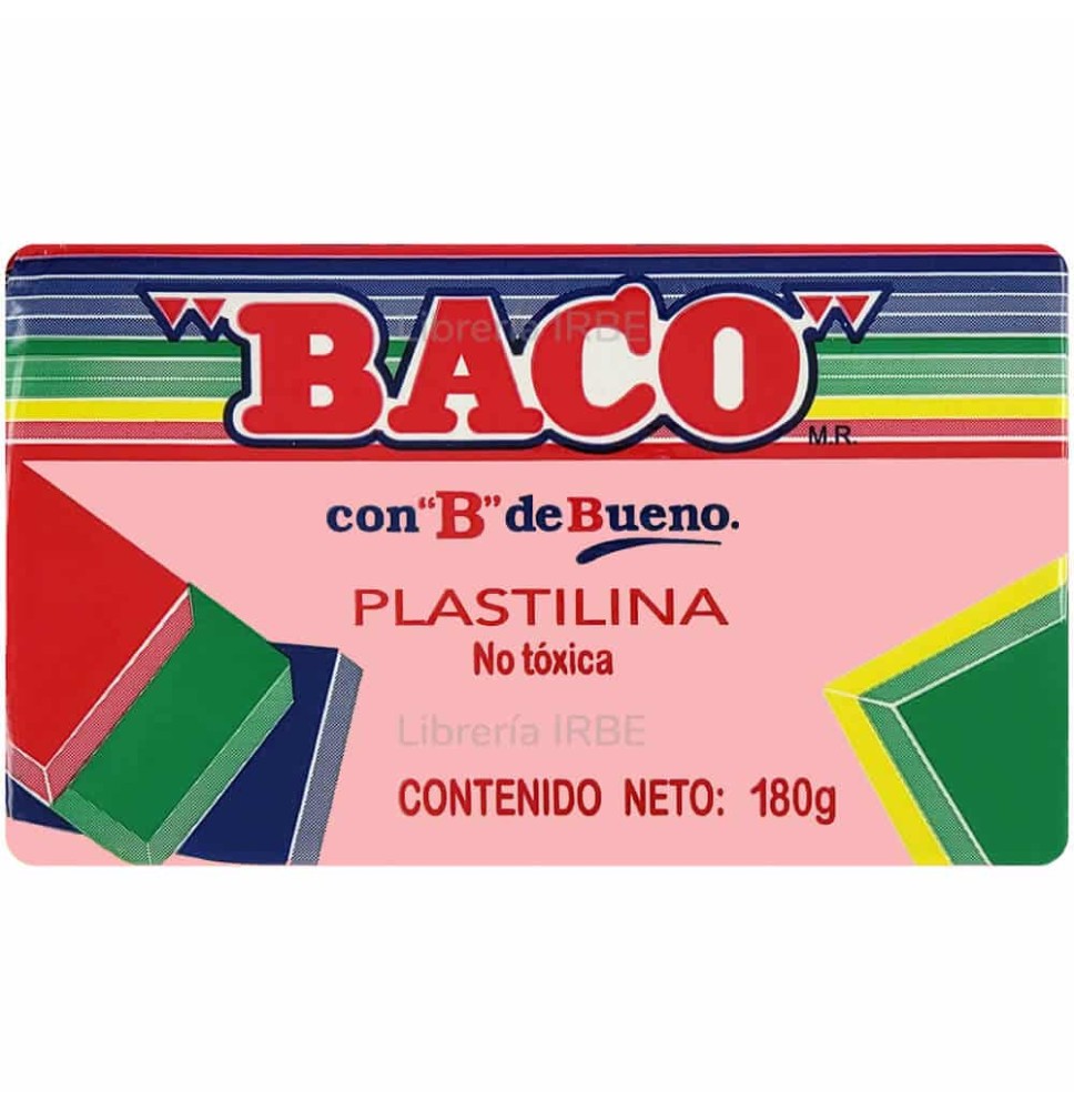PLASTILINA BACO 180G. ROSA C.100