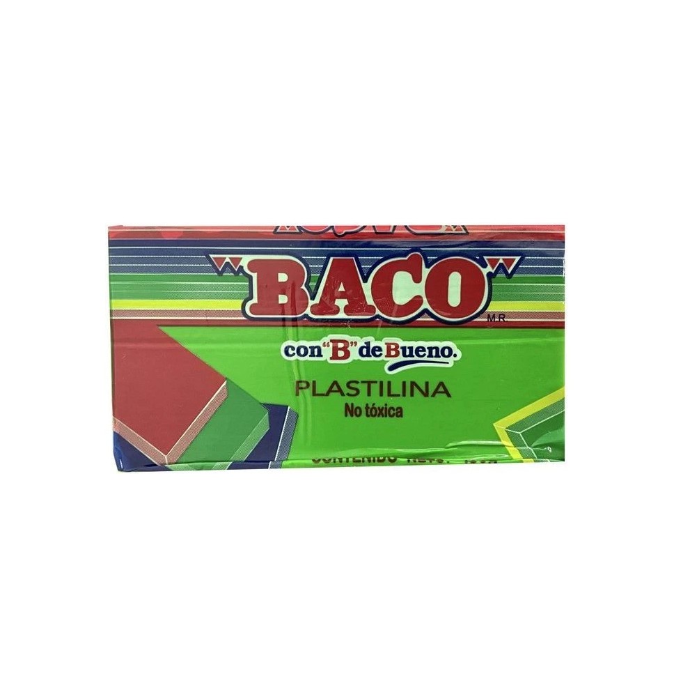 PLASTILINA BACO 180G. VERDE CLARO C.100