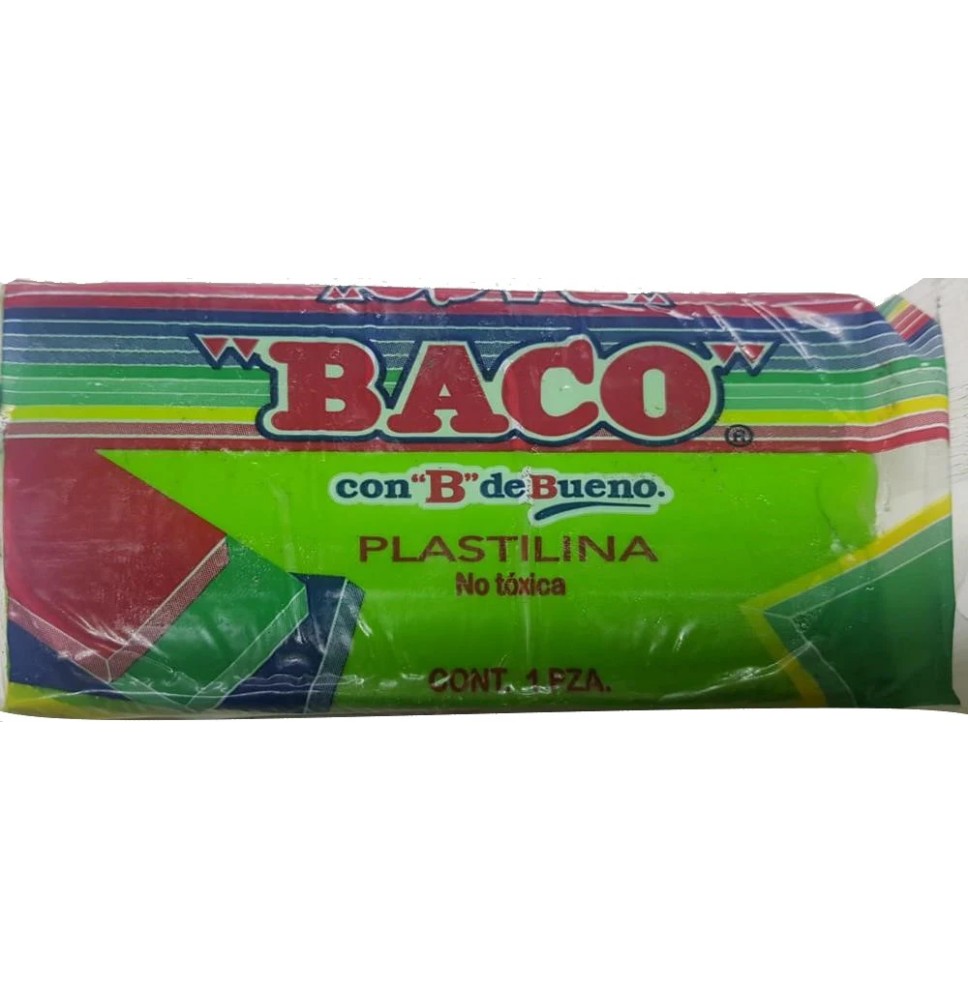 PLASTILINA BACO 180G. VERDE LIMON C.100