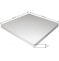 PLACA UNICEL 50X50CM. GROSOR 34 E.25 C50