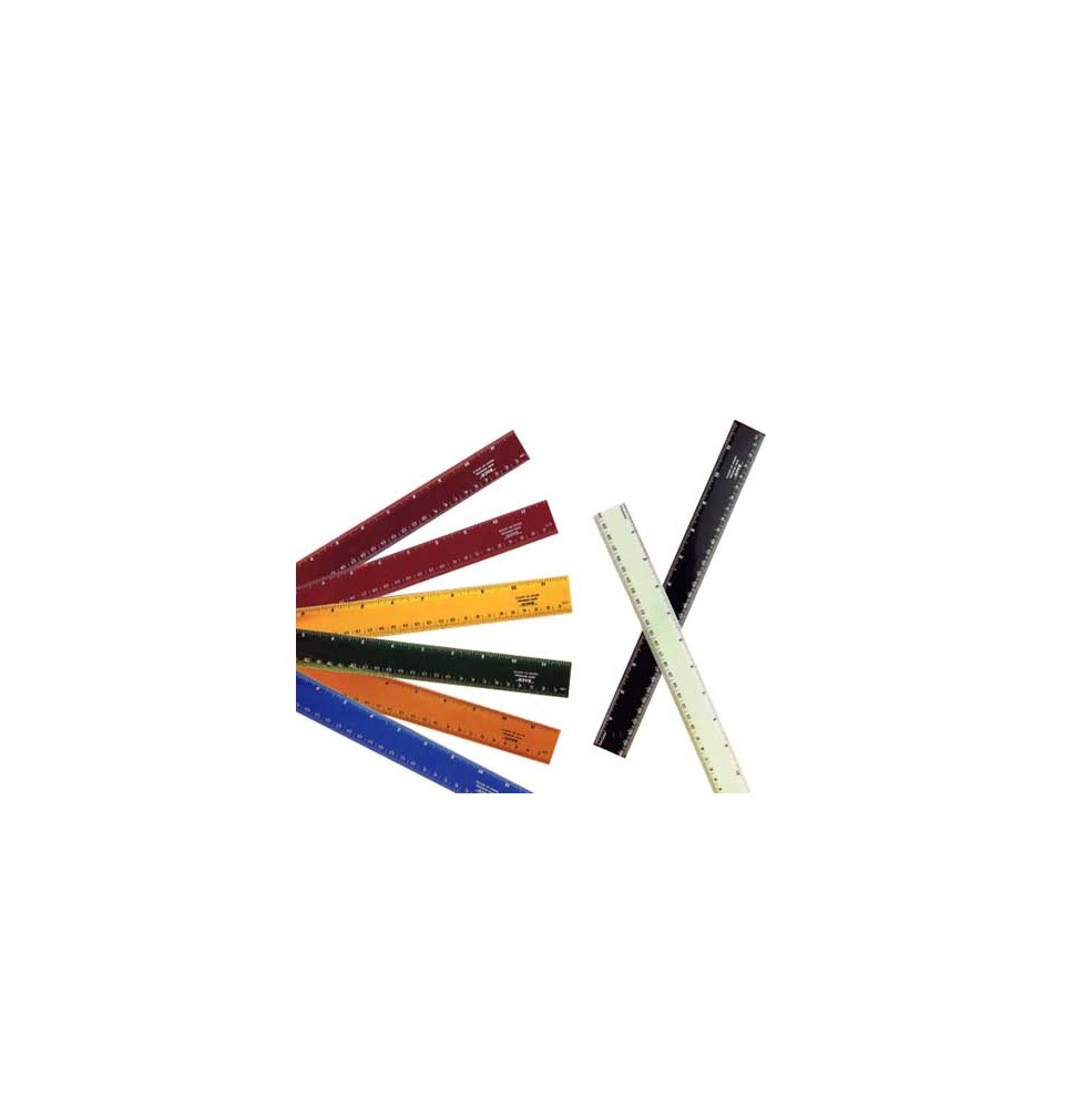REGLA PLAST. 30 CM. BACO 5030 COLORES E.100
