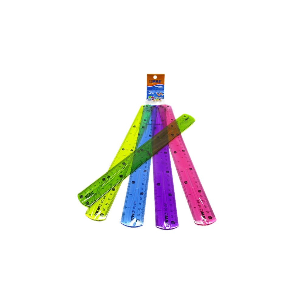 REGLA MET. FLEX. 30CM. MAE COL. MET.FASHION BL.C1 E48576