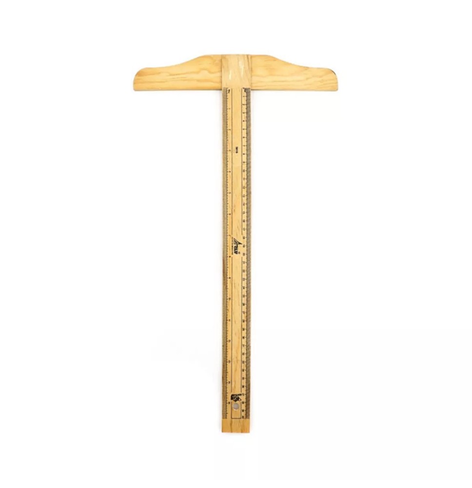 REGLA T MADERA 60 CM. CGRAD. IND. SILVA E.30