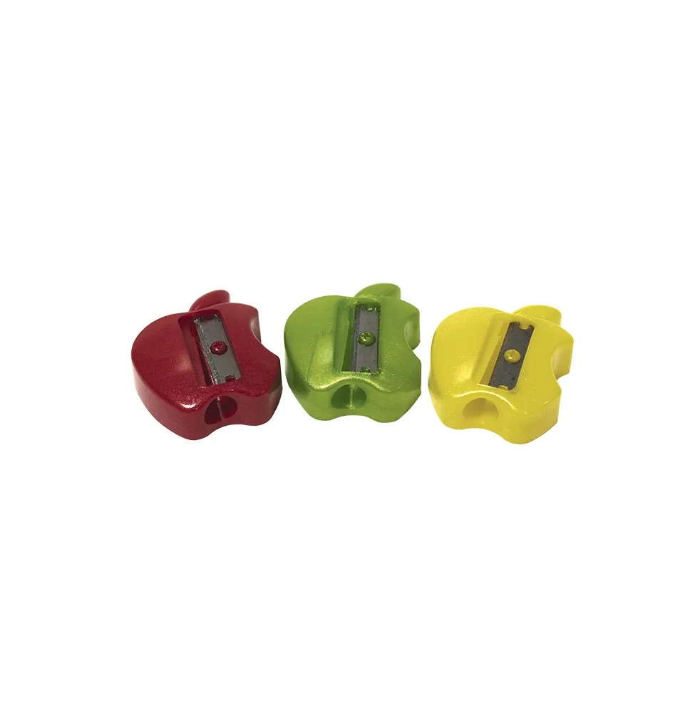 SACAPUNTAS PLAST. SENCILLO MANZANA JOCAR SM50 E50 C600