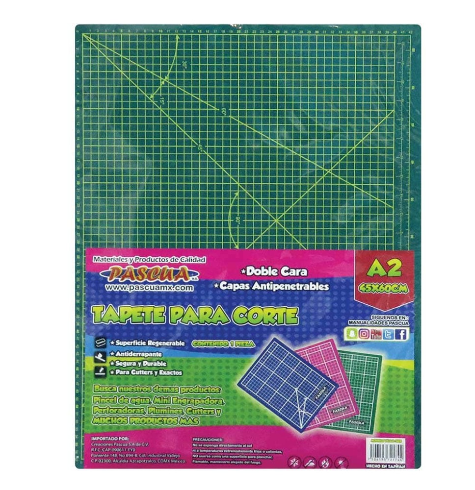 TAPETE PCORTE DOBLE CARA 45X60CM PASCUA C.18