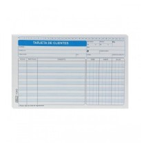 TARJETA DE CLIENTES 1040 PRINTAFORM 5X8 PAQ. C50H. C.24