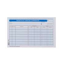 TARJETA CTAS. CORRIENTES 1042 PRINTA. 5X8 PAQ. C50H C.24
