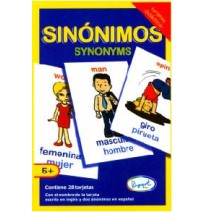 TARJETAS DIDACT. SINONIMOS INGLES-ESPAÑOL RAF CJ C32 PZ 25