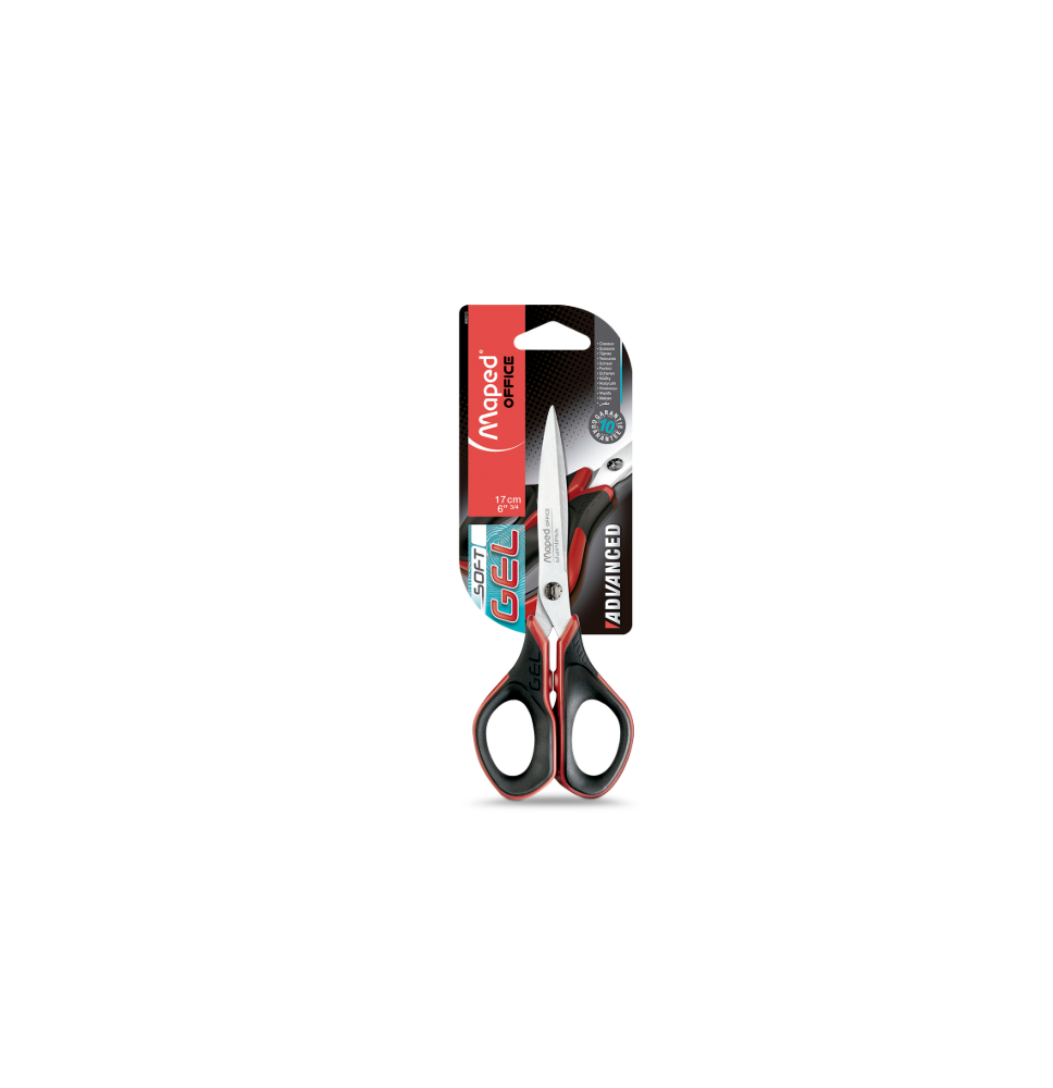 TIJERA CMANGO PLAST. 6.75-17CM SOFTGEL ADV. BL.C124192