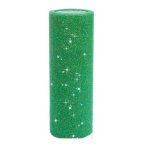 TULLE DIAMANTADO ROLLO 15X9.14M. VERDE BANDERA E12 C96