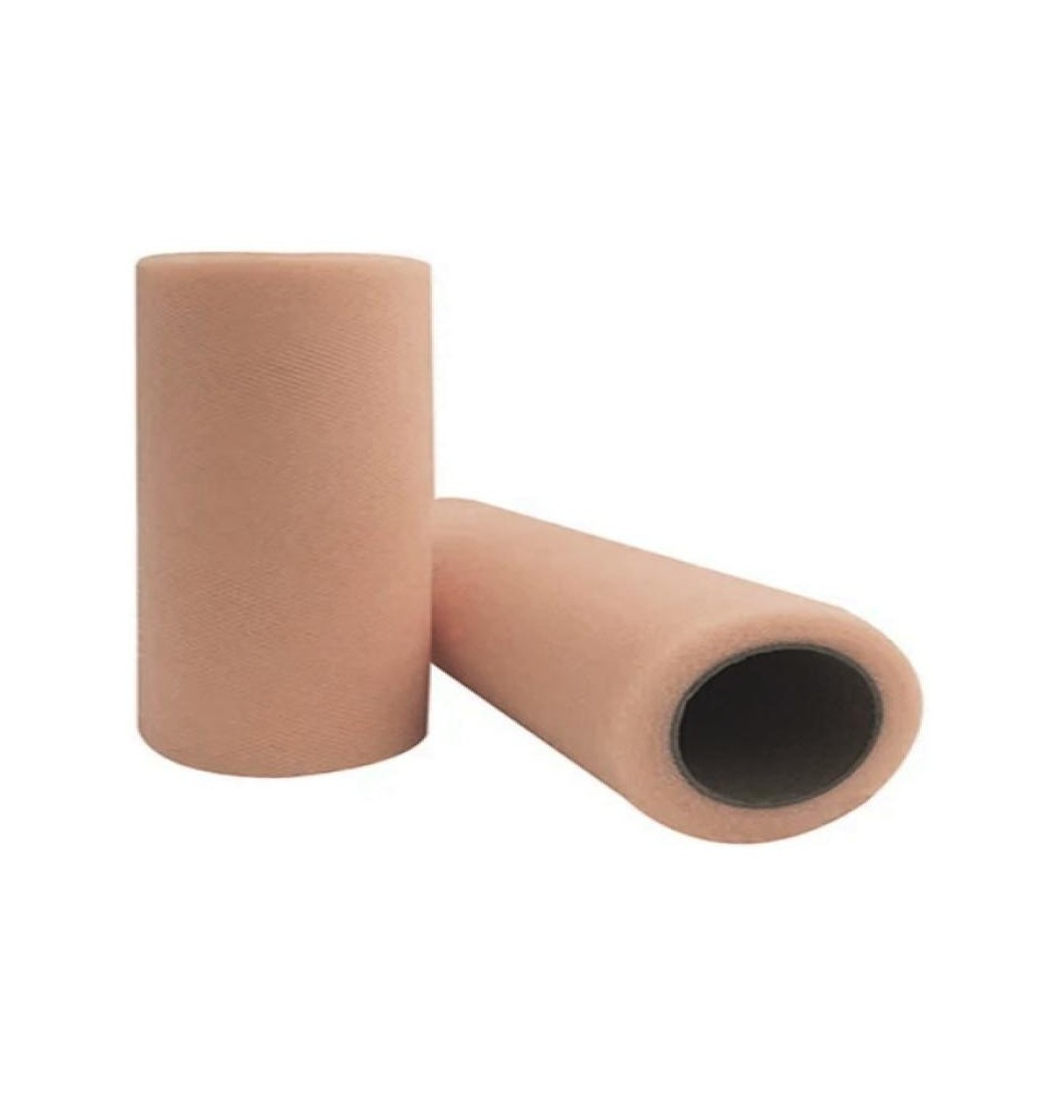 TULLE LISO ROLLO 15X22.86M. CARNE E12 C96