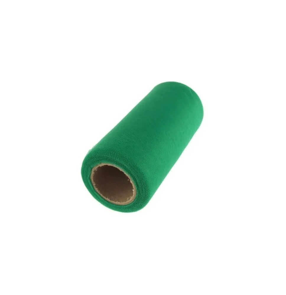 TULLE LISO ROLLO 15X22.86M. VERDE BANDERA E12 C96