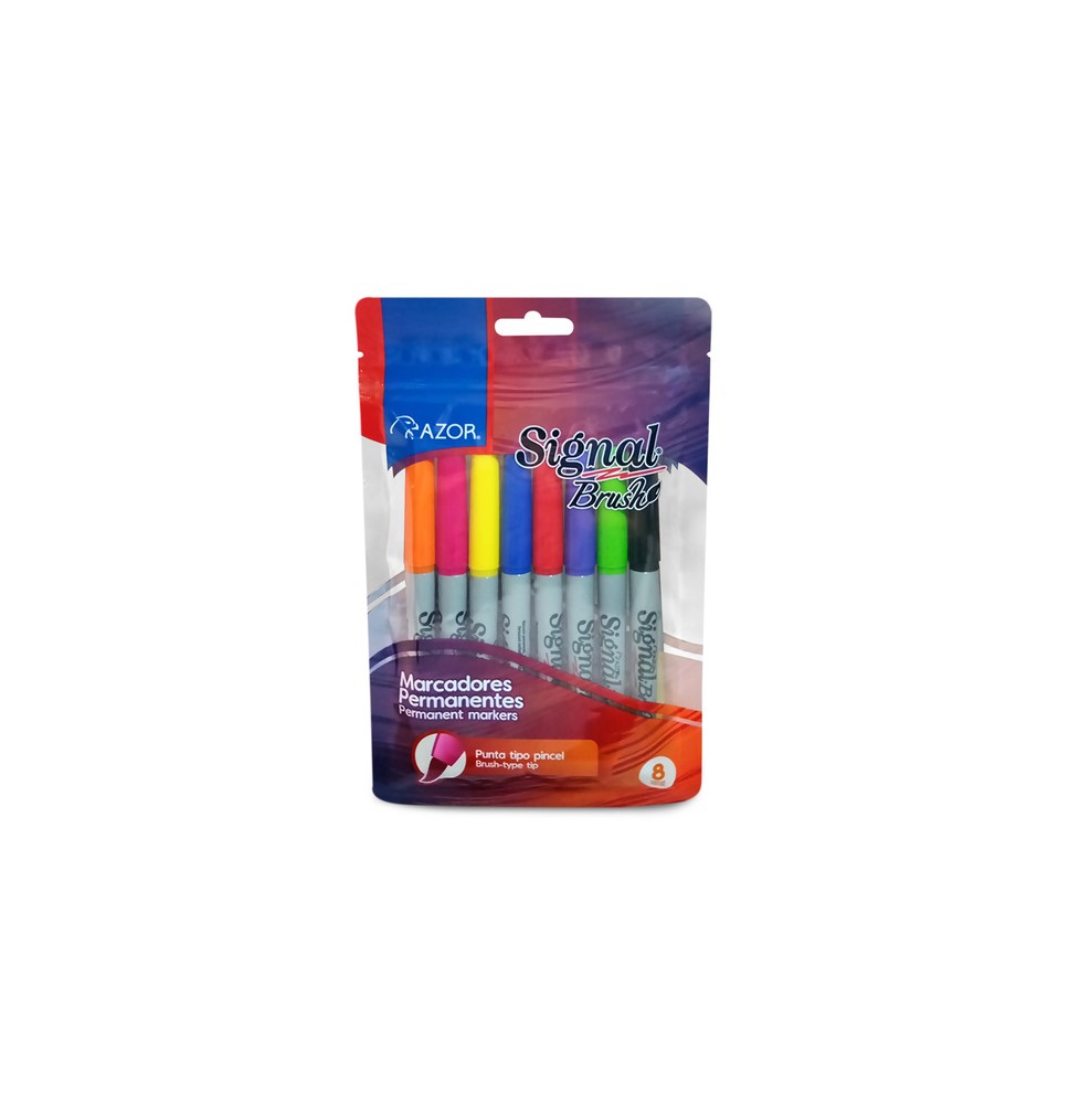 MARCADOR PERM.DELG.PLAST.SIGNAL AZOR P.F. C8 SURT E12144