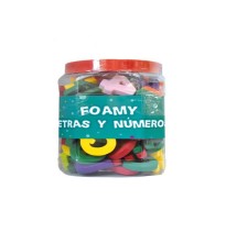 FOAMY LETRAS Y NUMEROS BOTE 101 PZ MOD.3506 E.6