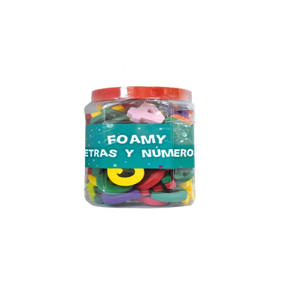 FOAMY LETRAS Y NUMEROS BOTE 101 PZ MOD.3506 E.6