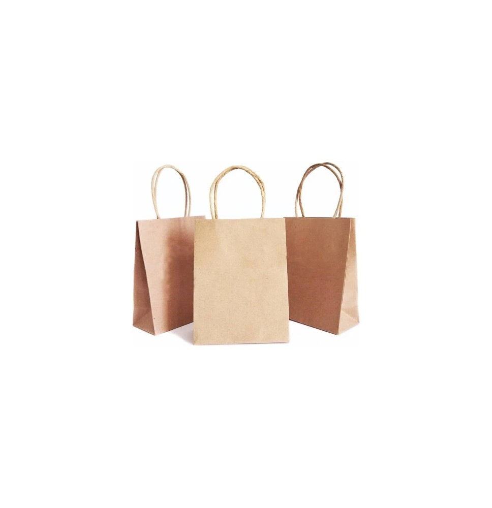 BOLSA MINI KRAFT NAT. 10X5.7X13.5 GOSTECH E10