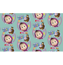 PAPEL COUCHE MASHA Y EL OSO GRANMARK 50X70 CM. E.25