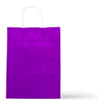 BOLSA KRAFT MED. MORADA COLOR-S C.400