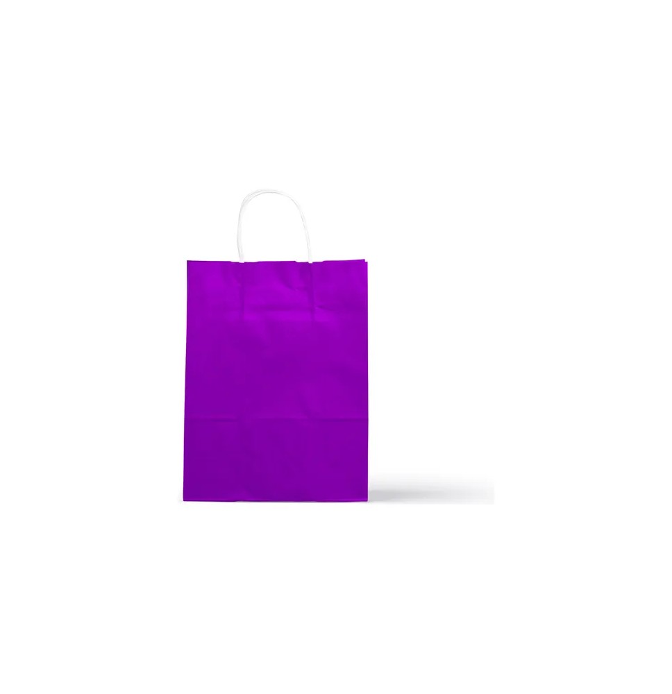 BOLSA KRAFT MED. MORADA COLOR-S C.400