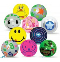 PELOTA PLASTICO 8.5 LED MIX DECORADA VMOD. C.24