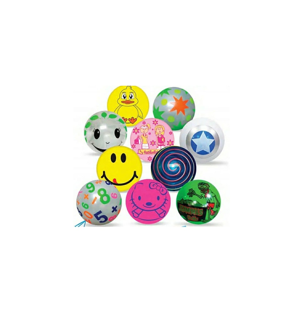 PELOTA PLASTICO 8.5 LED MIX DECORADA VMOD. C.24