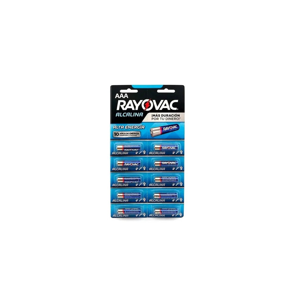 PILA ALCALINA AAA RAYOVAC BL. C10 PZ. C. 24