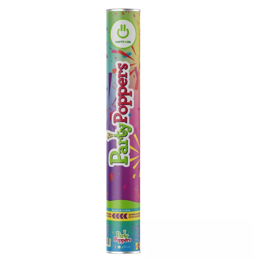 PARTY POPPERS MULTICOLOR 40CM PARTY E.12